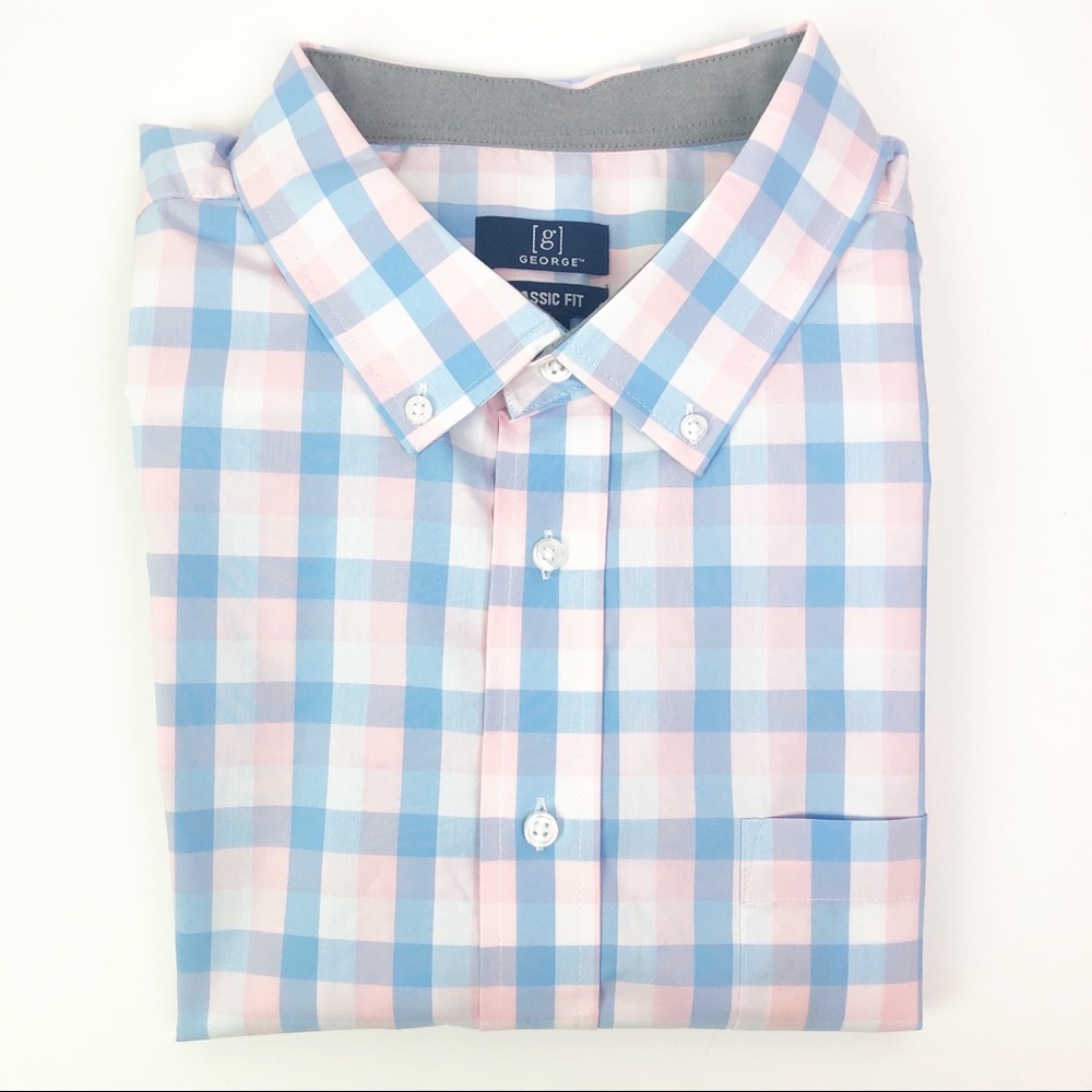BOGO🎉 NWT Plaid Men’s Dress Shirt. Size 2XL